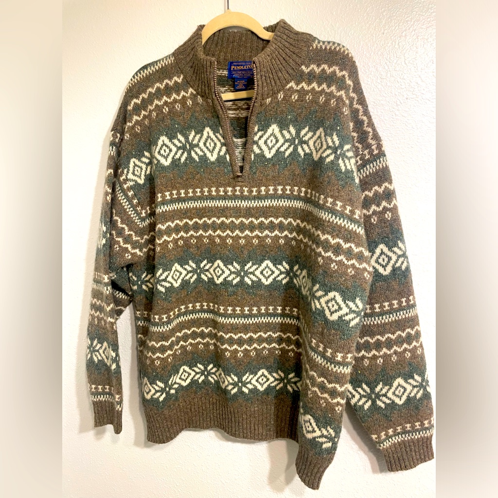 Pendleton 100%Virgin Wool Vintage Pullover Sweater. Size Xl